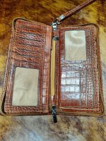 کیف چرم دسته چکی دور زیپ - Image 3